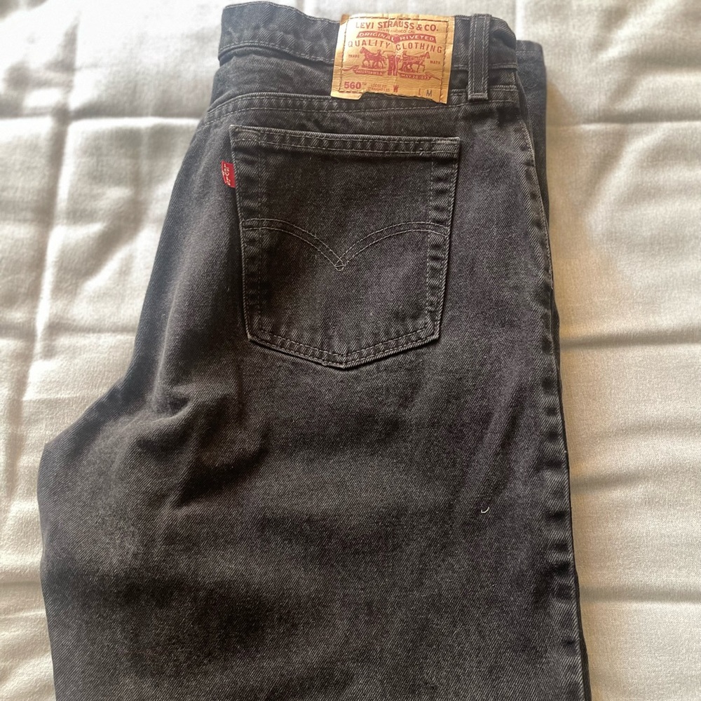 Levi's Vintage 560 High Waist Black Washed Jeans